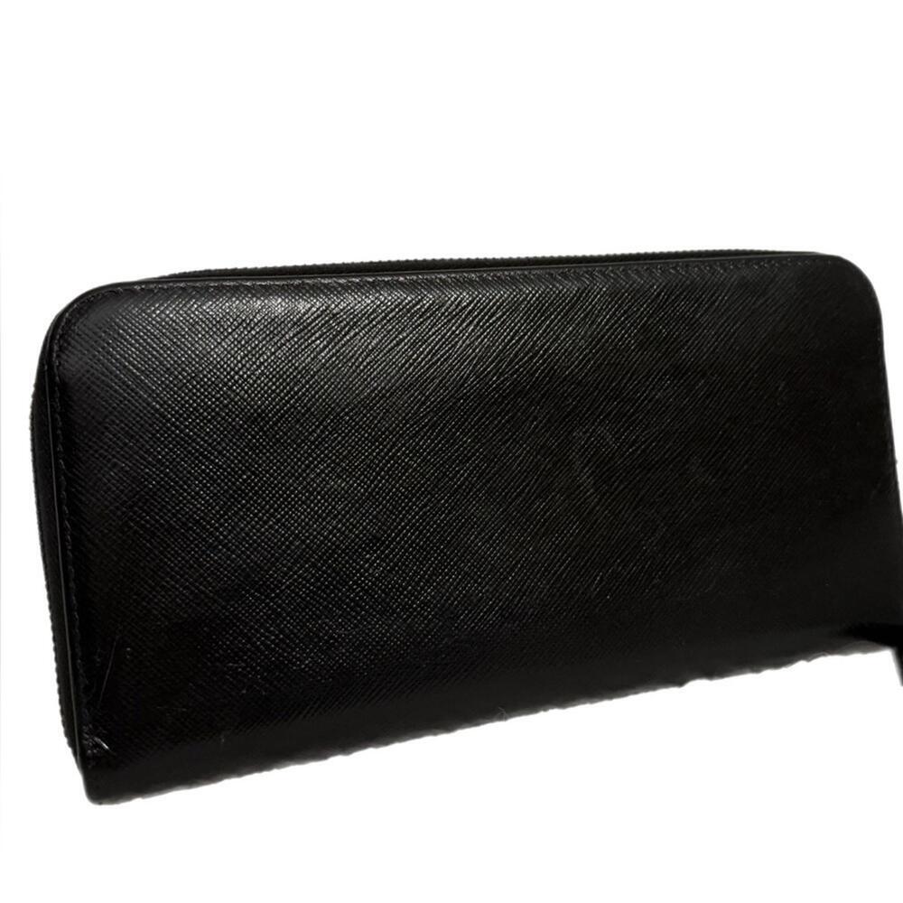 AUTHENTIC REWORKED Prada Saffiano Zippy Wallet- REDYED COND - Picture 2 of 9